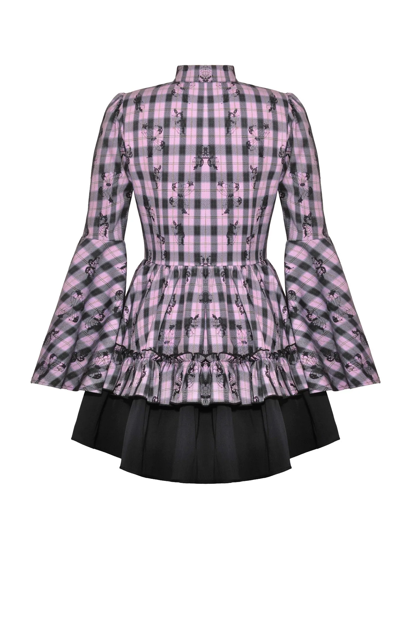 Big Pink Butterfly Doll Bell-Sleeve Dress DW1021