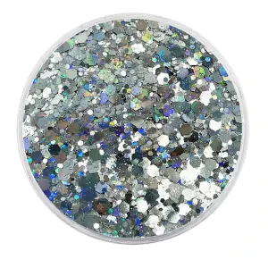 Biodegradable Holographic Silver Glitter - Festival Glitter Mix (BioHoloMirror)