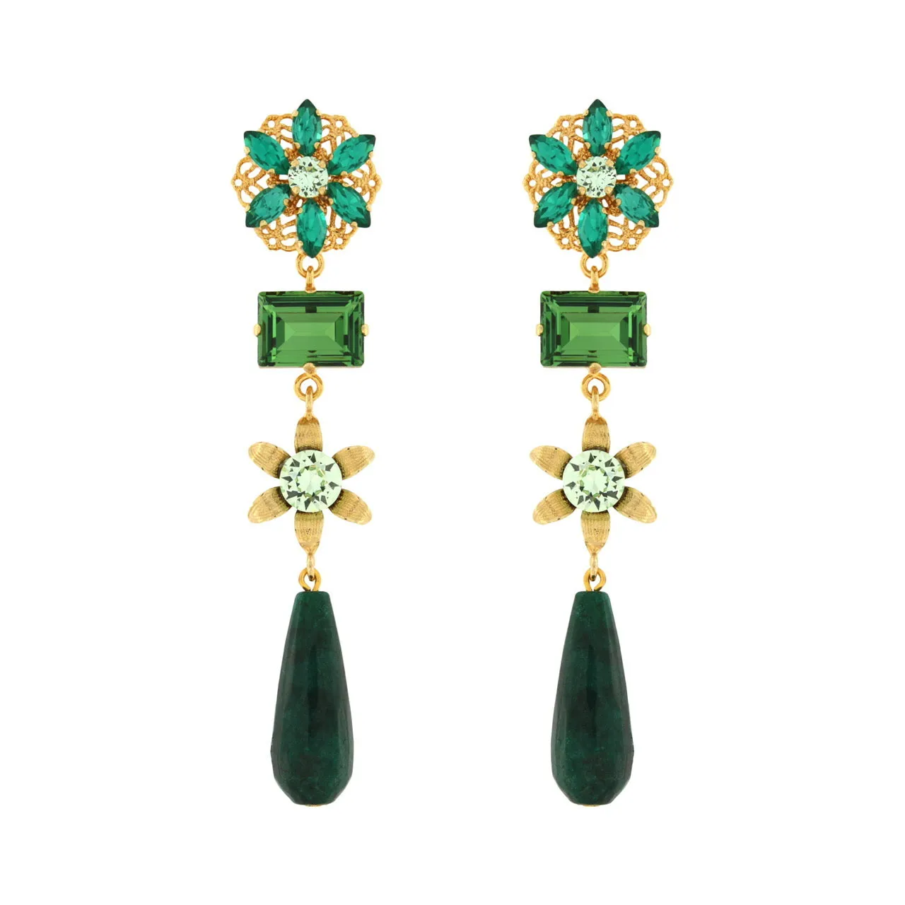 Earring Giselle Green