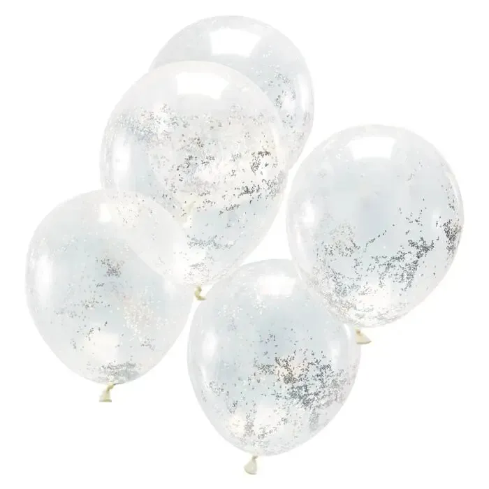 HOLOGRAPHIC GLITTER CONFETTI BALLOONS