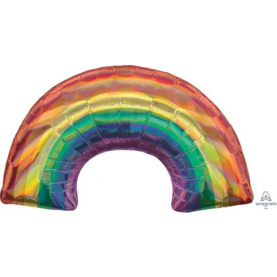 Holographic Rainbow Foil Balloon Shape
