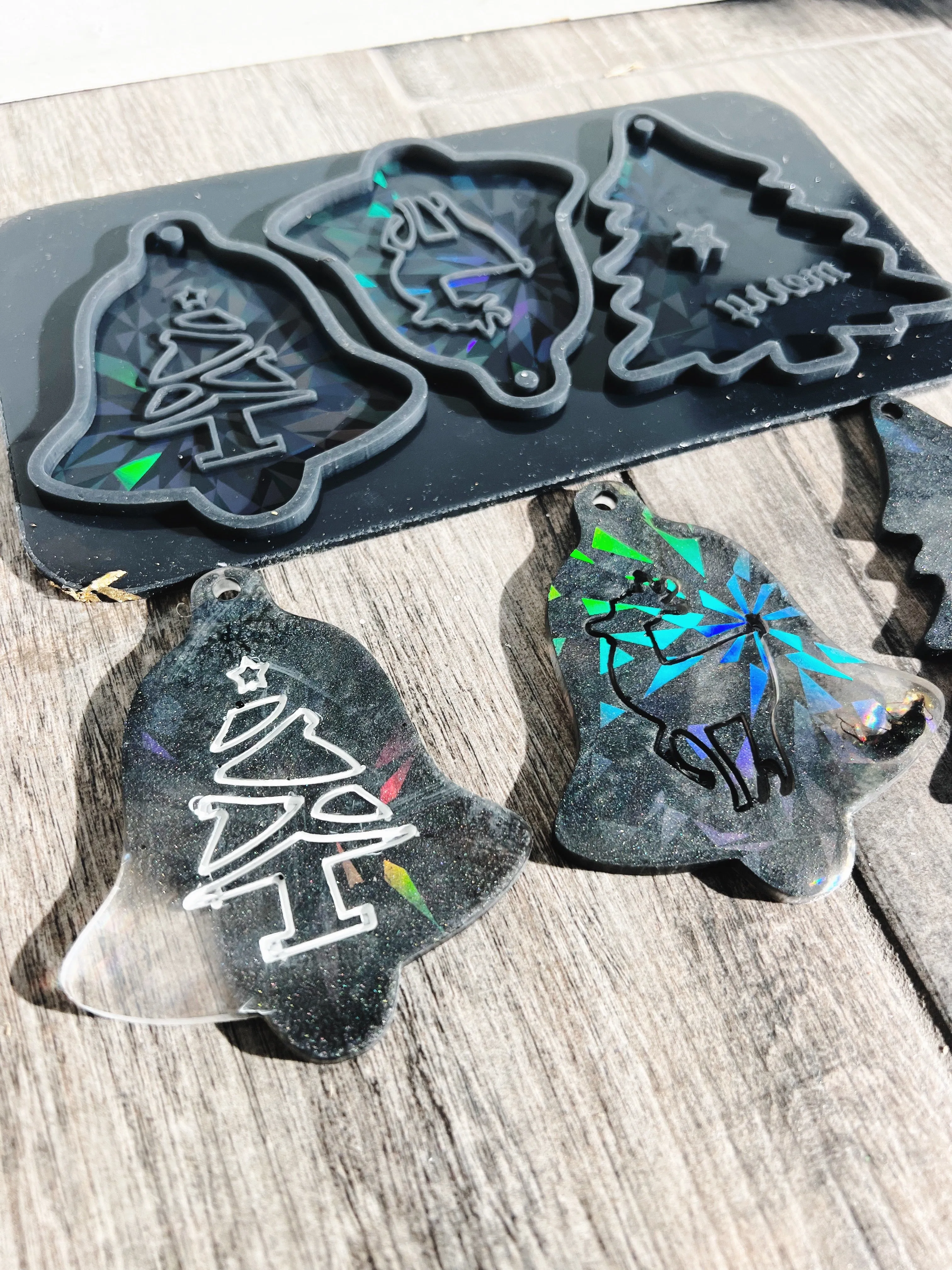 Holographic Silicone Resin Ornament Mold