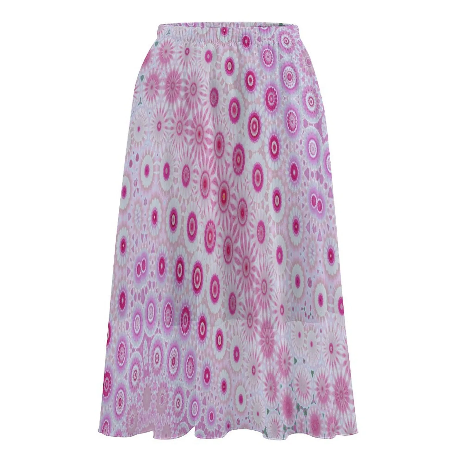 Layered Chiffon Skirt Peonies