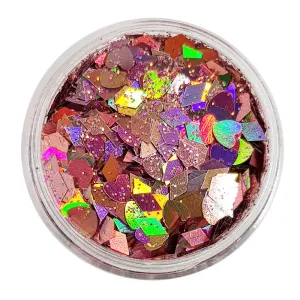 Pastel Pink Festival Glitter (Holographic Chunky Glitter Mix) - Pixie Wings