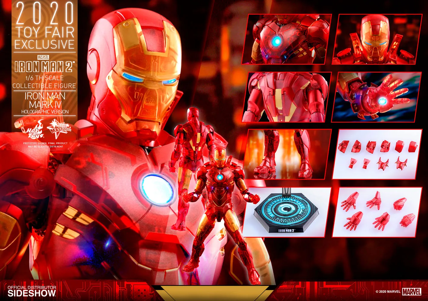 Sideshow Hot Toys Iron Man Mark IV (Holographic Version)