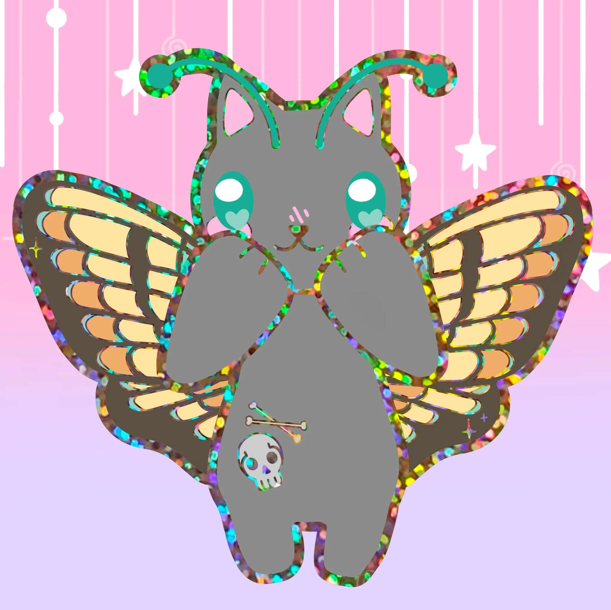 Stardrop Sprouts Holographic Glitter Sticker 2” *PREORDER ESTIMATED SHIP SEP 2025*