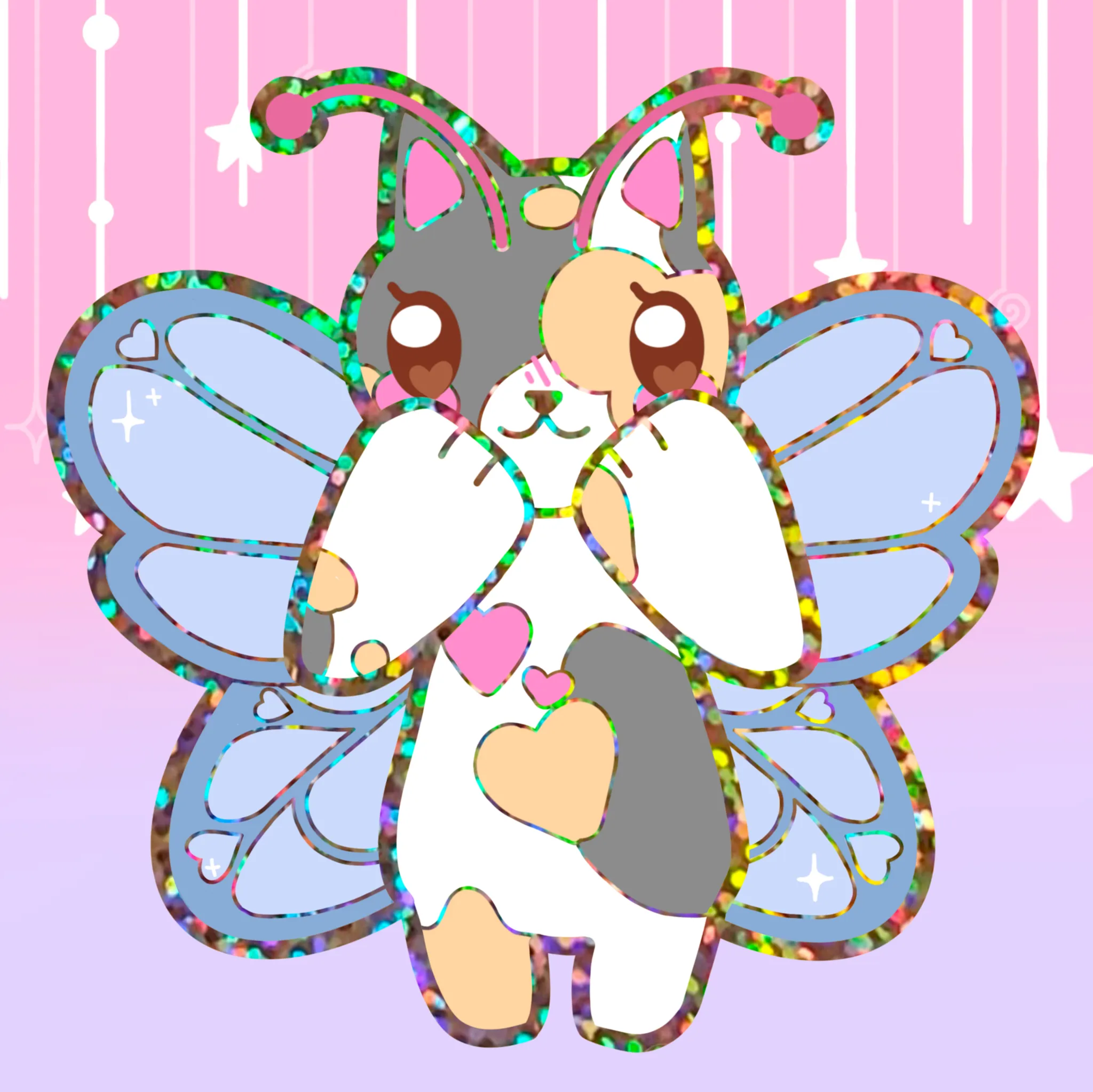 Stardrop Sprouts Holographic Glitter Sticker 2” *PREORDER ESTIMATED SHIP SEP 2025*