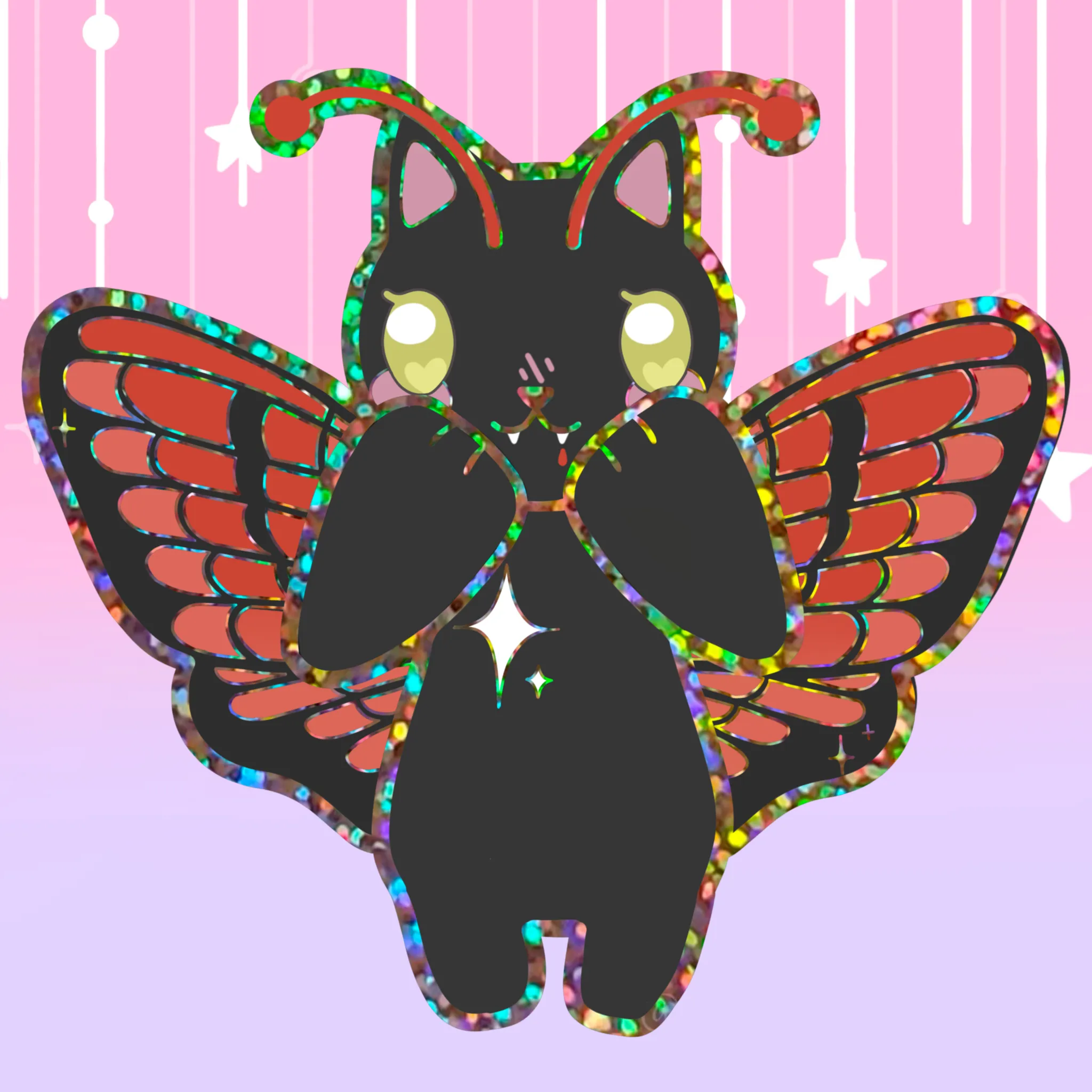 Stardrop Sprouts Holographic Glitter Sticker 2” *PREORDER ESTIMATED SHIP SEP 2025*