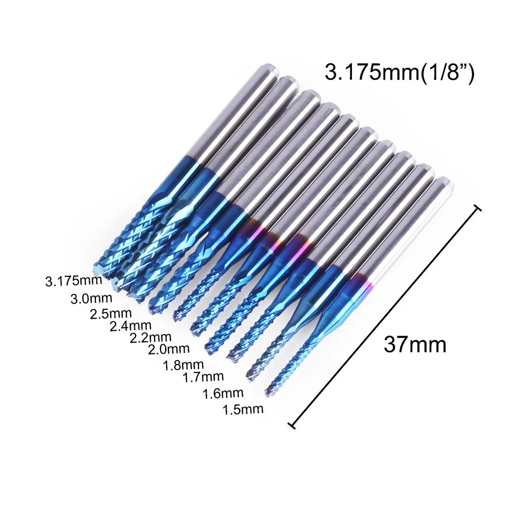 Value Bundle Kit, 0.8-3.175mm, 1-2 Flue, V15/V20/V30, 60Pcs or 80Pcs